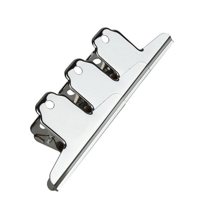 DaycountÂ® Pack of 3 Bulldog Clips 3 Inch, Stainless Steel Large Metal Hinge Clips, Money File Binder Clips for Pictures, Photos, Home Office Supplies - Image 1